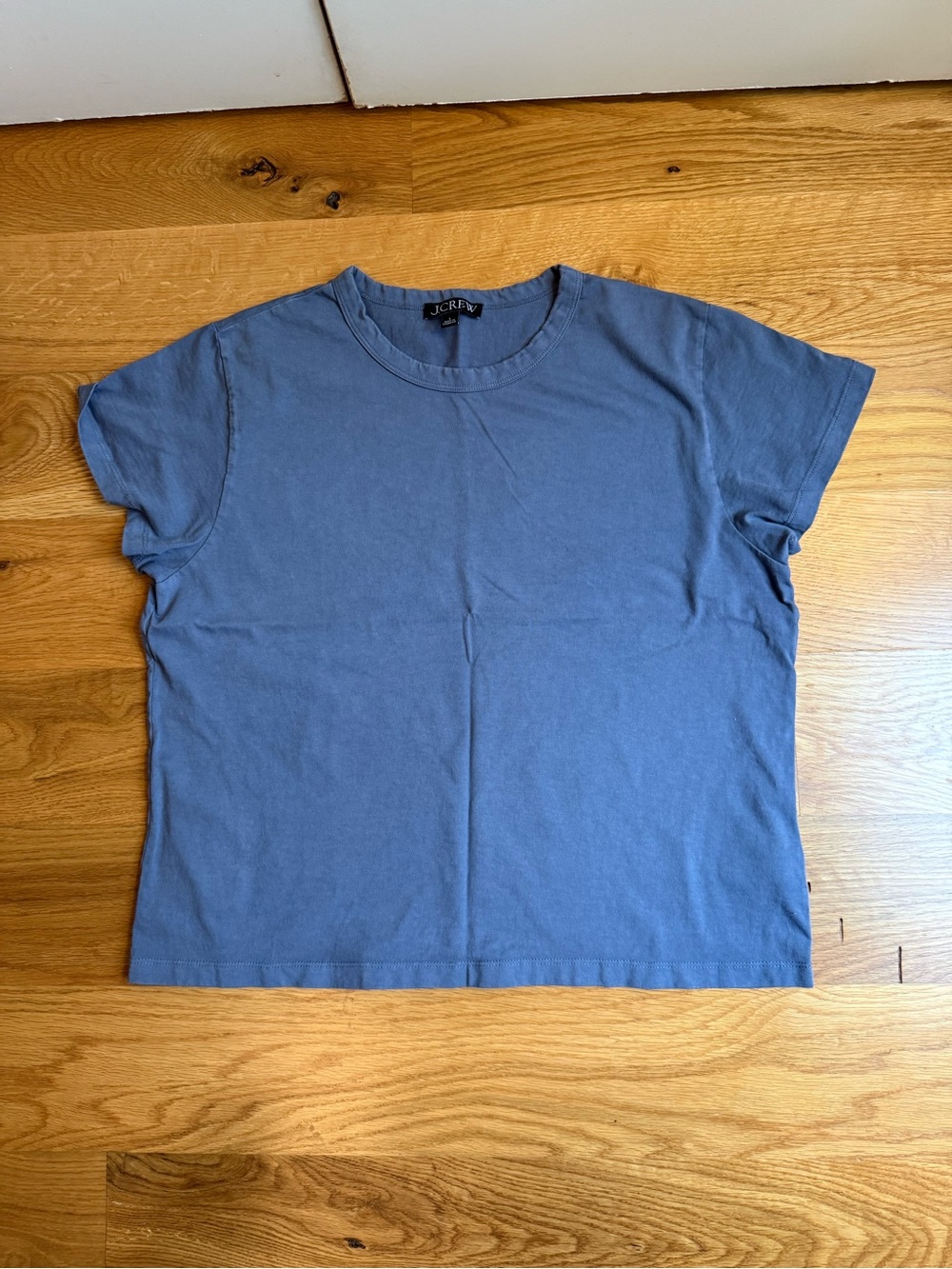 J. Crew Short Sleeve Crewneck Tee in Faded Blue